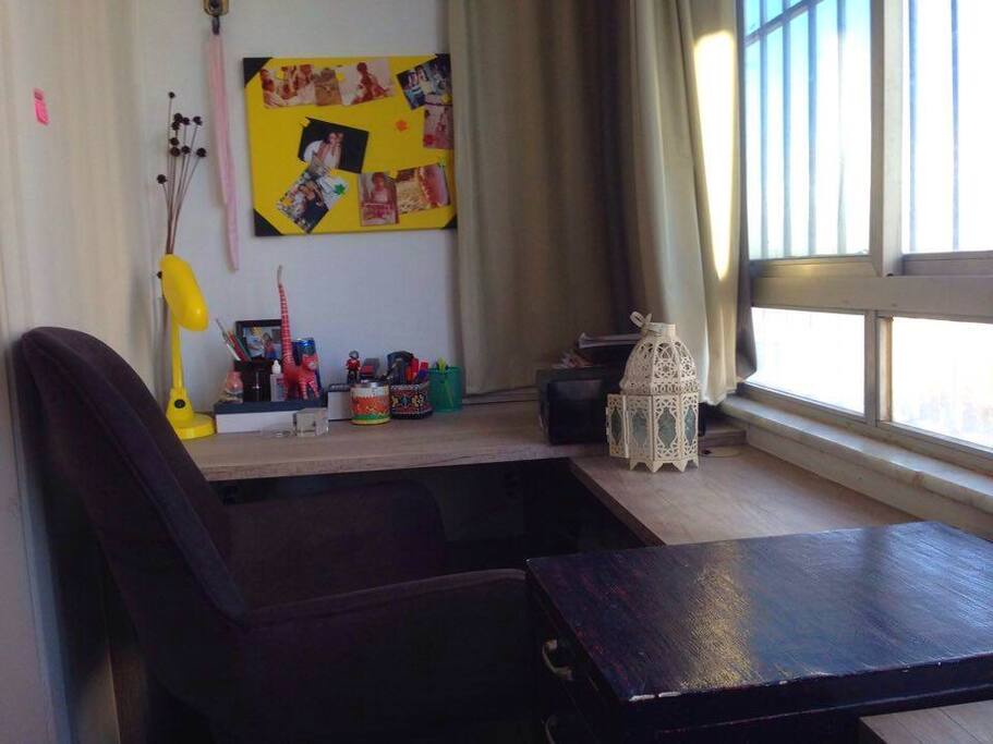 Escritório anexo ao quarto