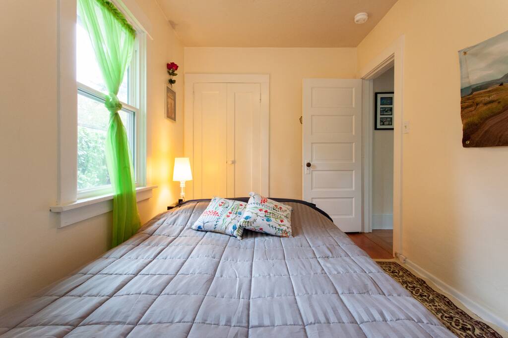 Futon in the bed position.