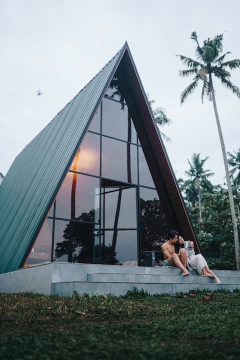 Sea facing Luxury A Frame with Private Plunge pool