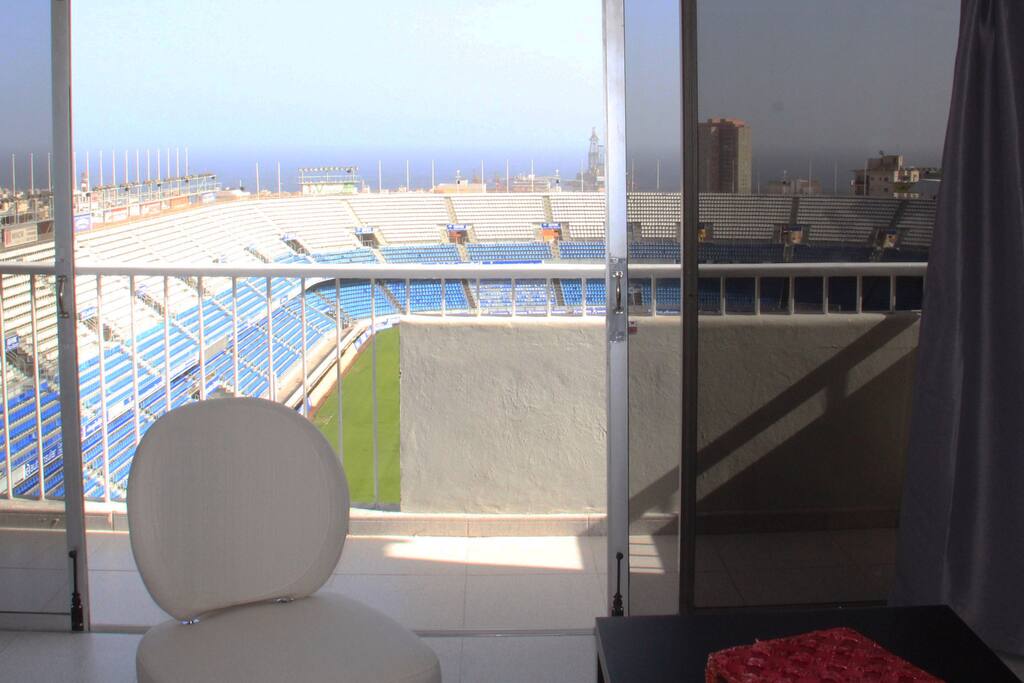 Amazing views of the football stadium