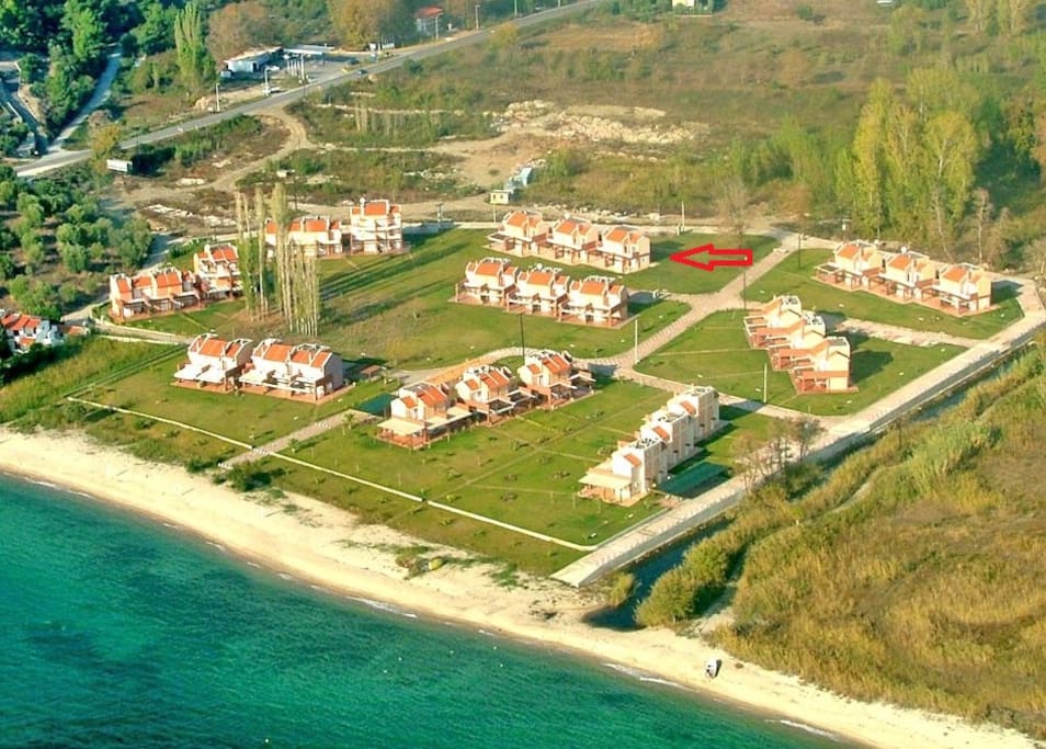 Aerial View of the Villas