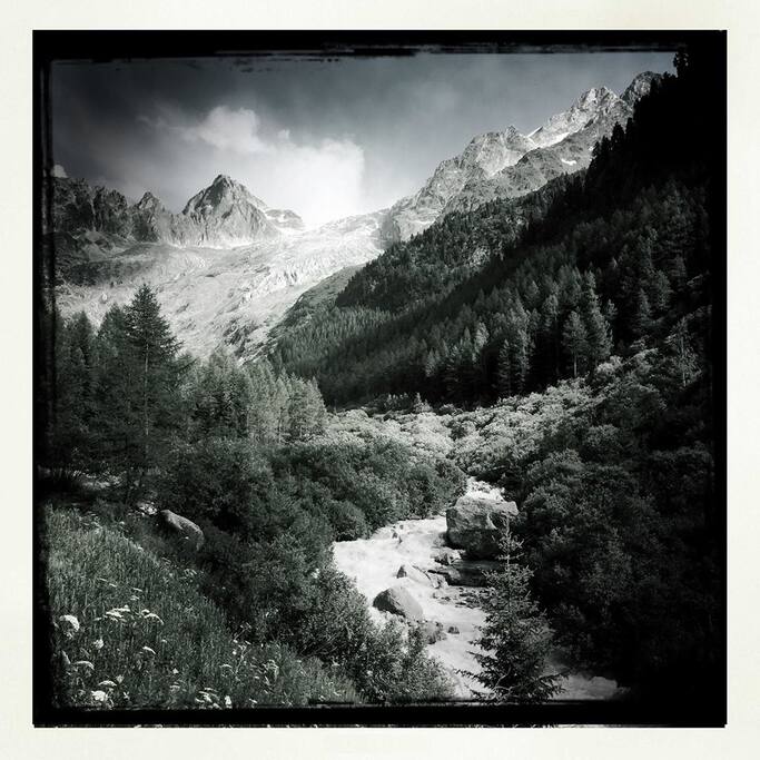 Vue depuis la Buvette où se trouve le Tipi.