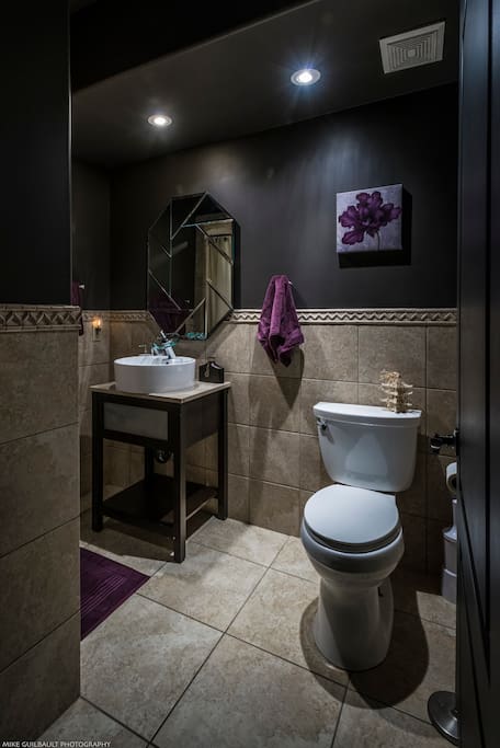 Shared bathroom with shower