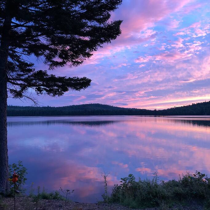 Sunset.