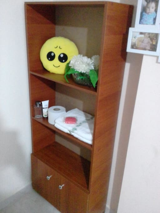Toallas , jabon , papel higienico, shampoo incluidos