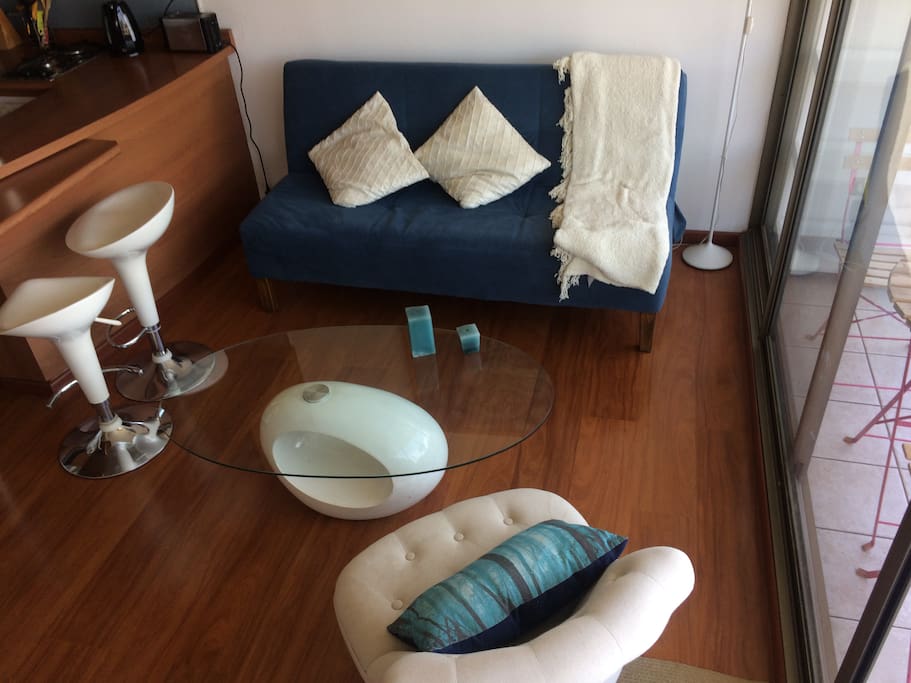 comfy living room area