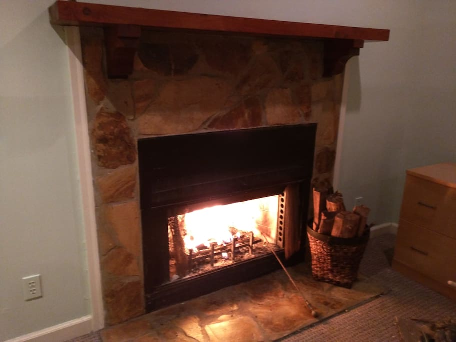 Wood-burning Fireplace