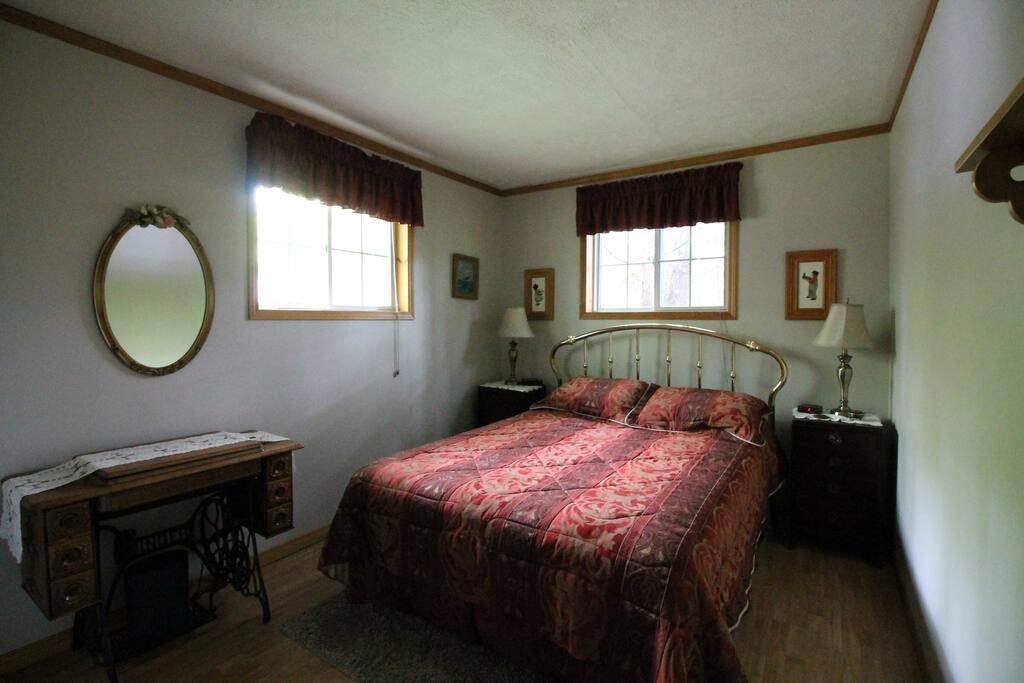 Red bedroom