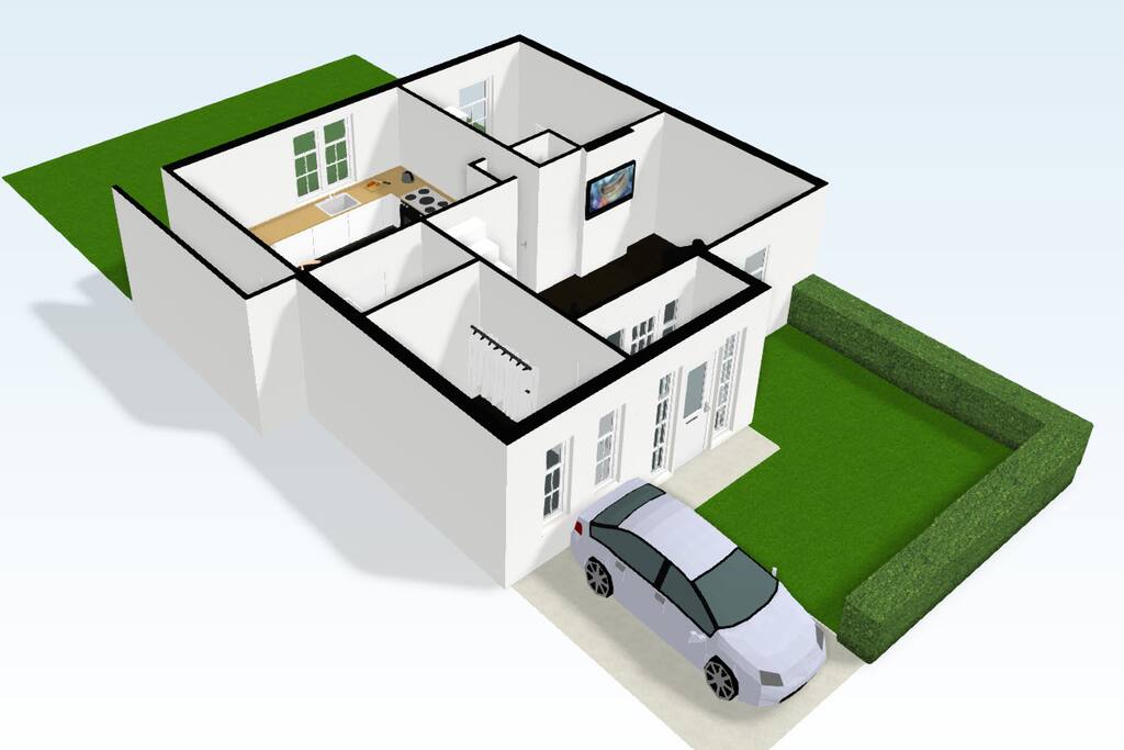 Awesome 3 D image for first floor of house done by our second oldest daughter (Ciara) and son Ger.