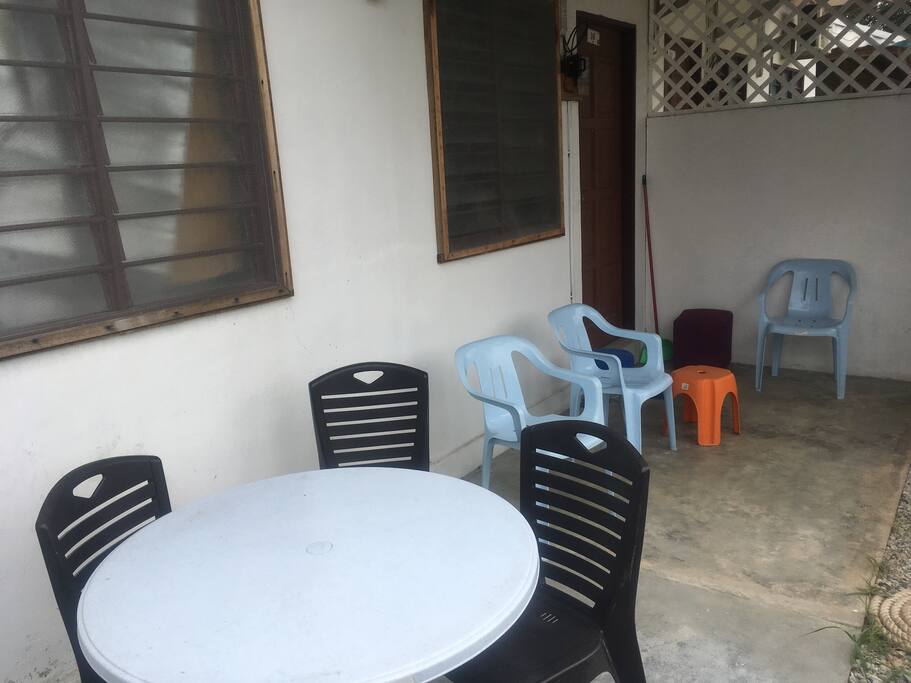 Open air dining