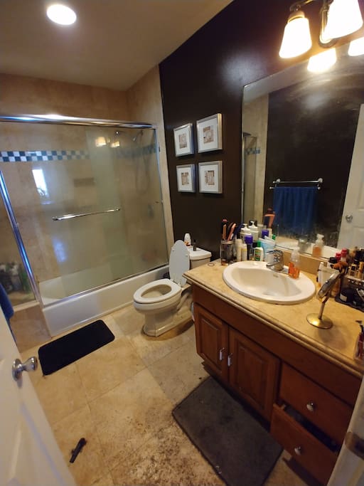 Here is the shared bathroom with shower.