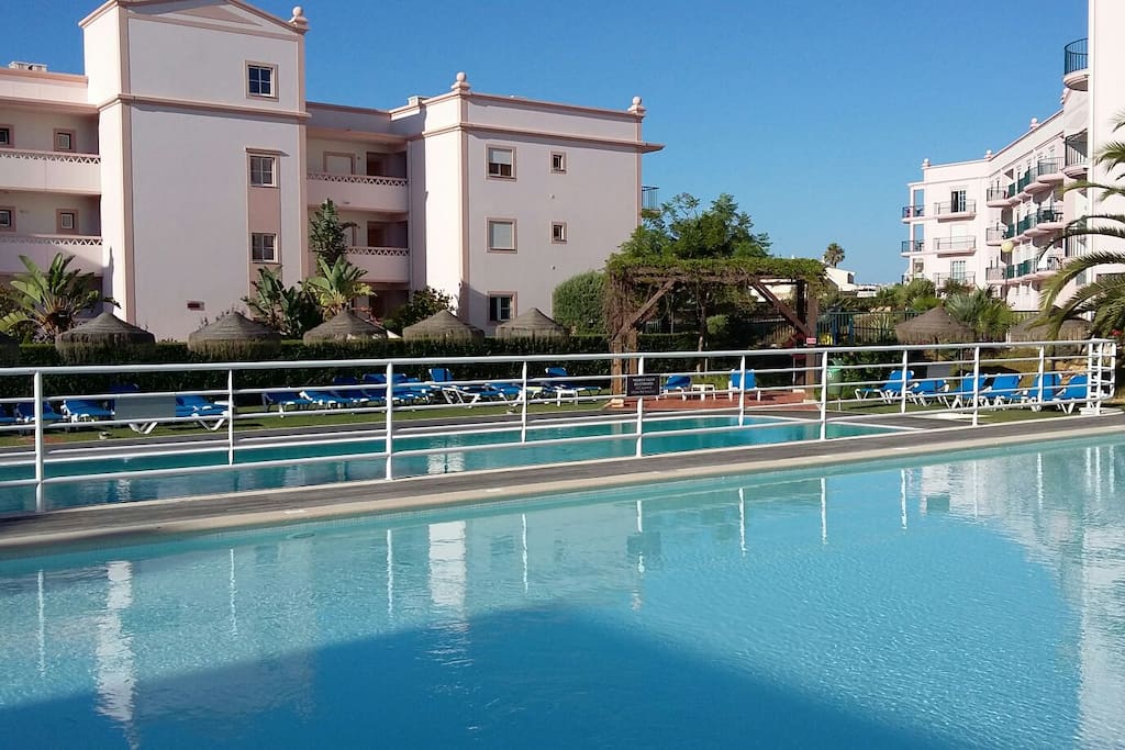 2 pools, a shallow children's pool and a second main pool