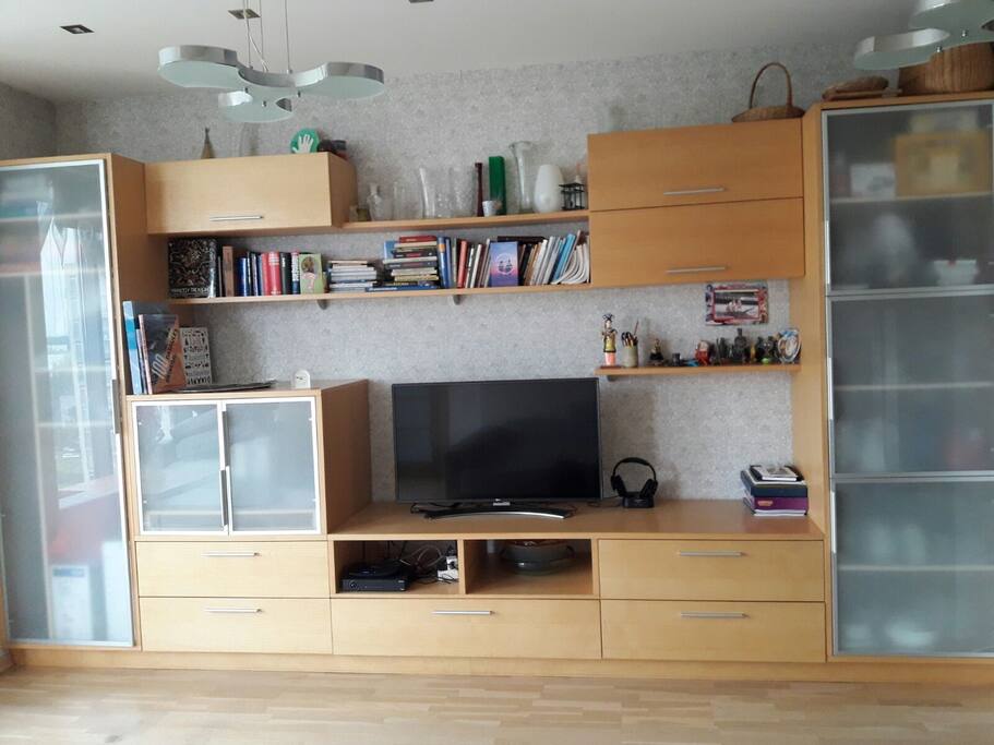 Living room, TV