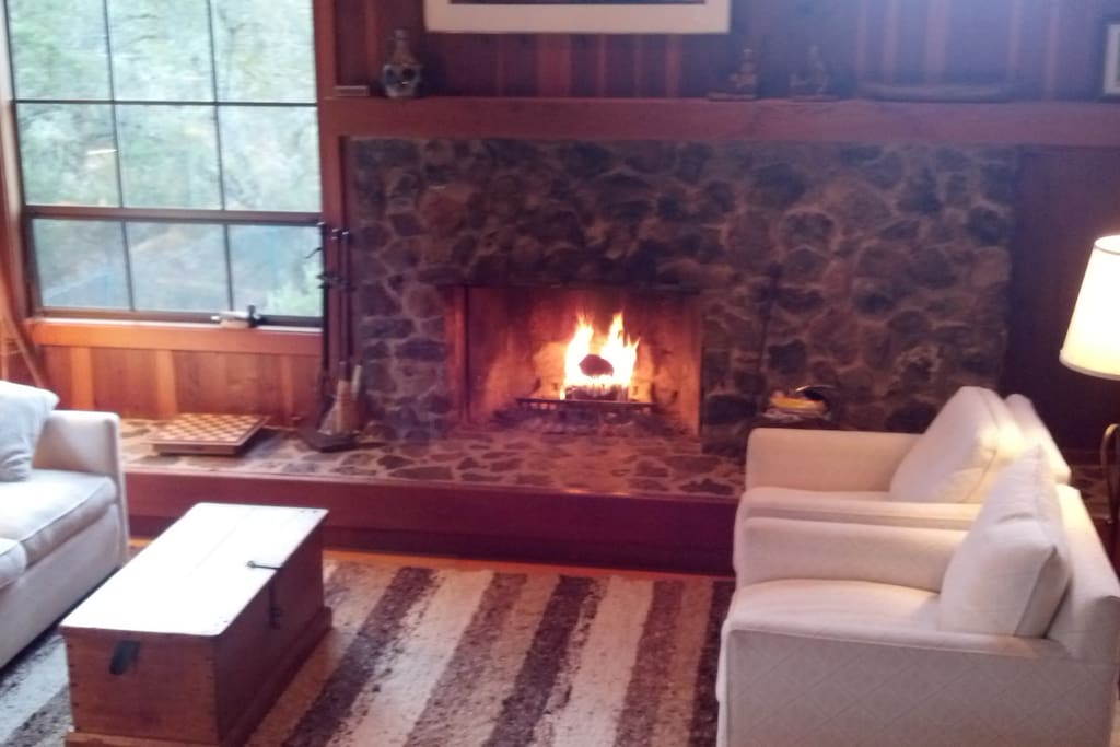 Working fireplace