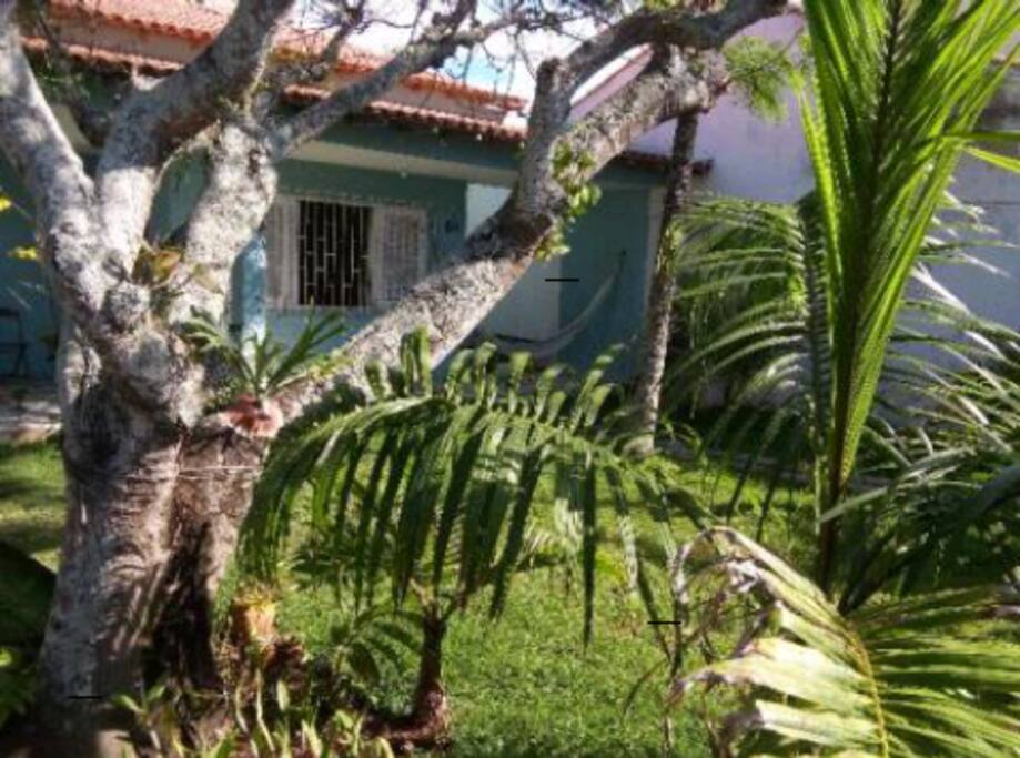 Espaço exterior da casa.