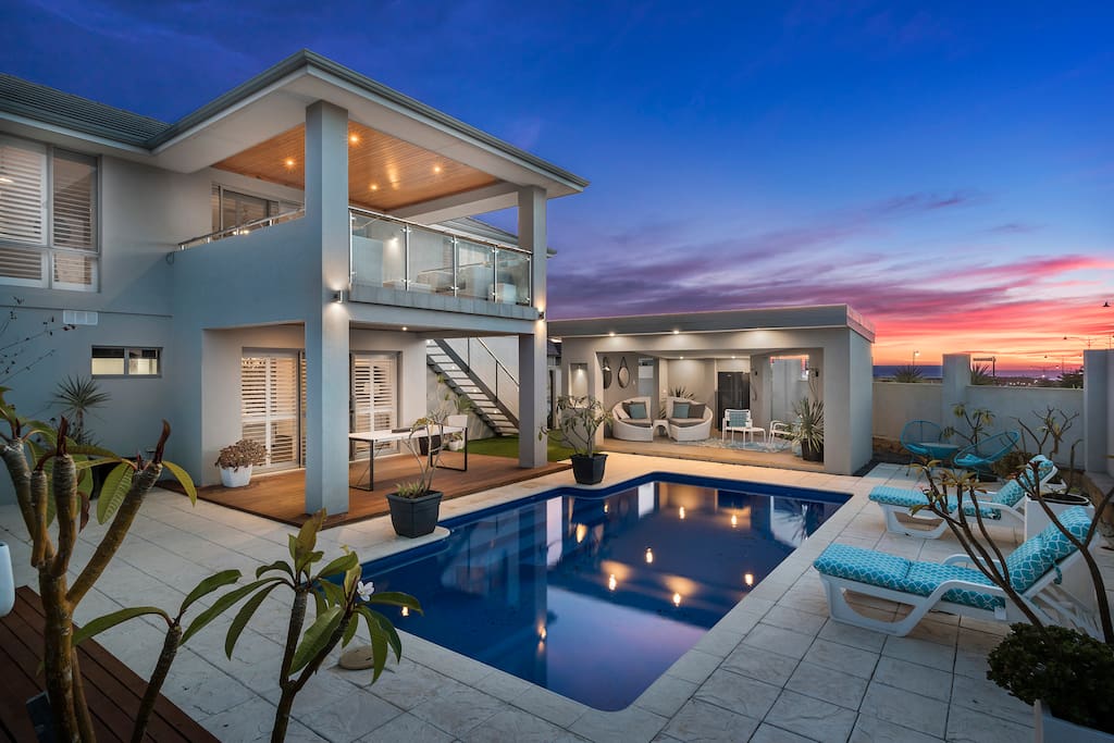 Twilight Poolside
