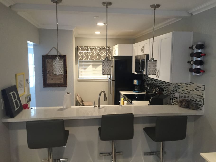 New Kitchen Fully Stocked