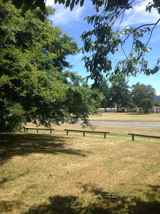 Reserve leads out to the main road