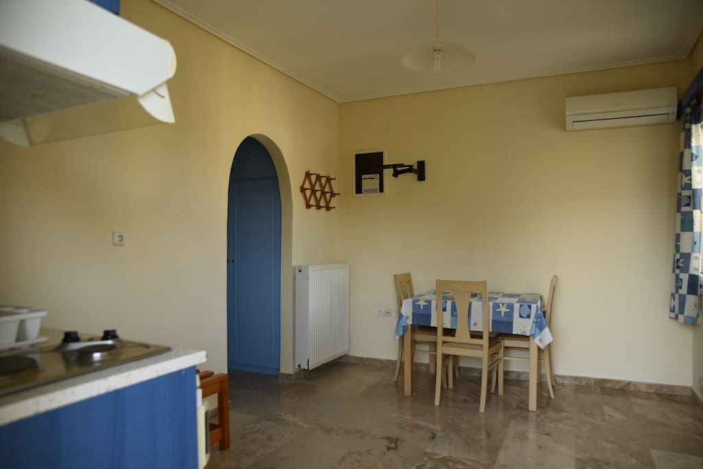 Living room with kitchenette