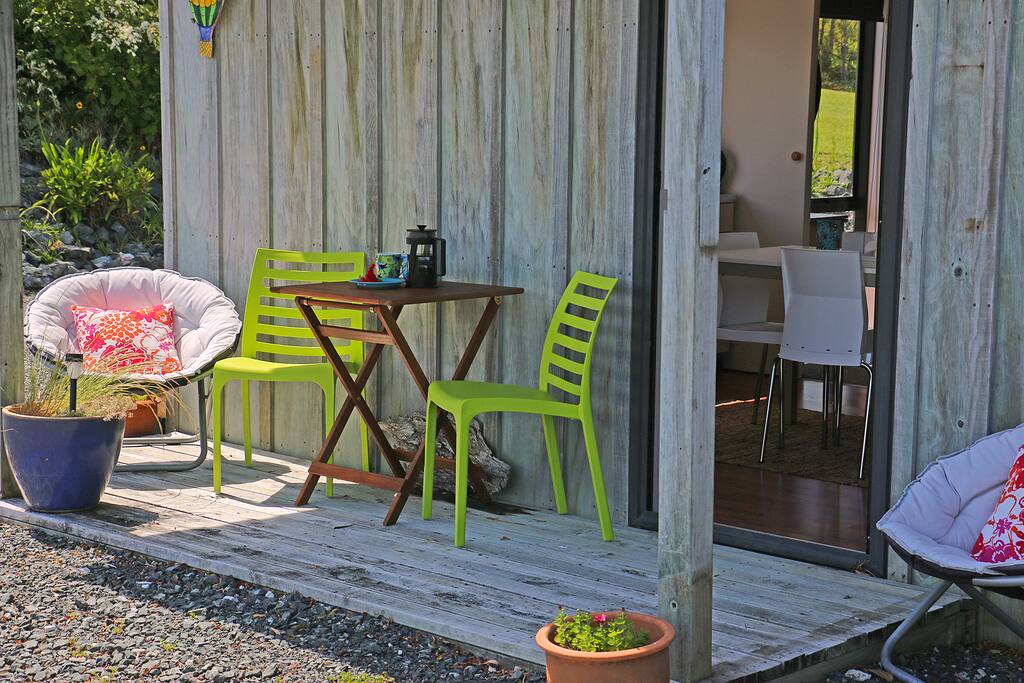 Great spot for a sunny breakfast or a quiet glass of wine in the evening.