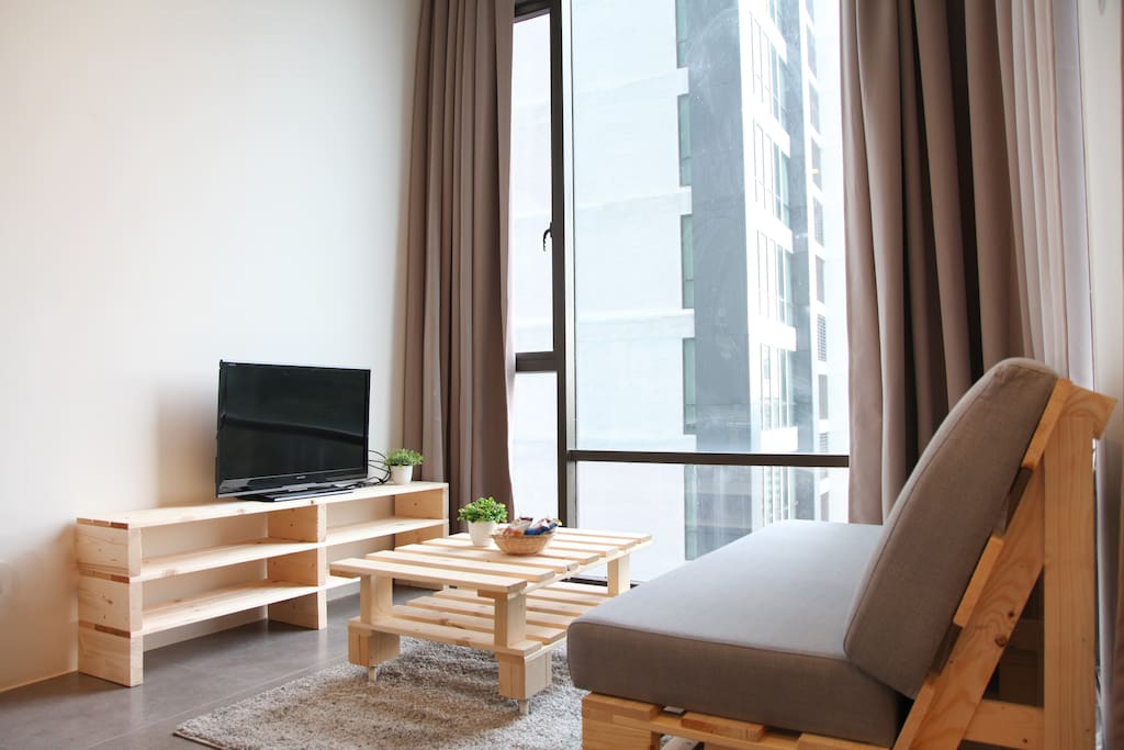 Studio is furnished with eco-friendly furnitures, making sure our guest can enjoy their stay in a chemical free environment.