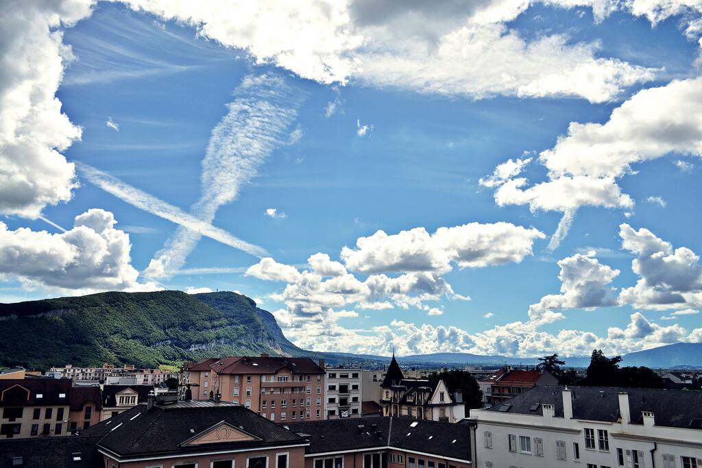Vue du balcon en pleine journée