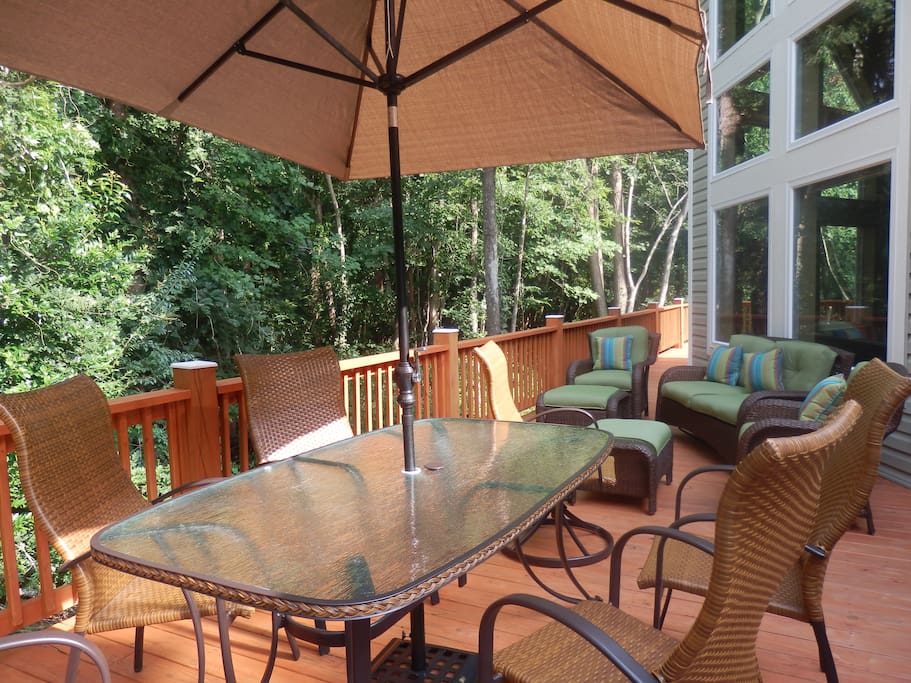 Enjoy our back deck.
