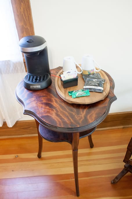 In-room coffee service
