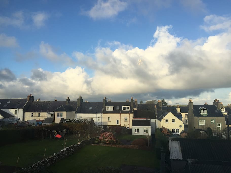 View from upstairs window