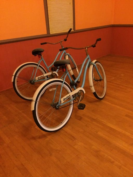 Bikes available to get around on