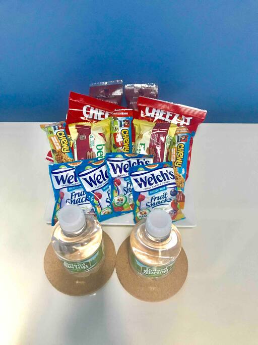 Complimentary snacks included during your stay!