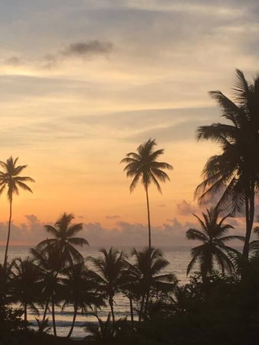 The sweet sunrise from the master bedroom