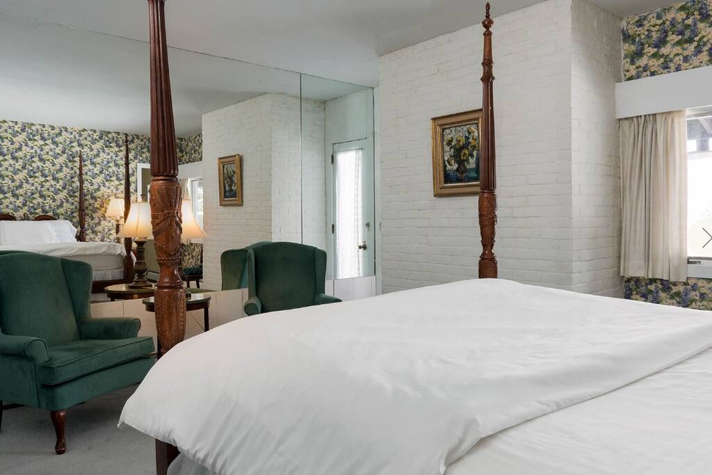 Enjoy the natural light in your queen room.