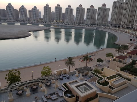 Fantastic Ocean view at pearl  qatar one bedroom