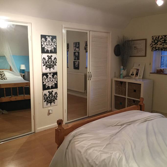 Hanging space available in fitted wardrobes