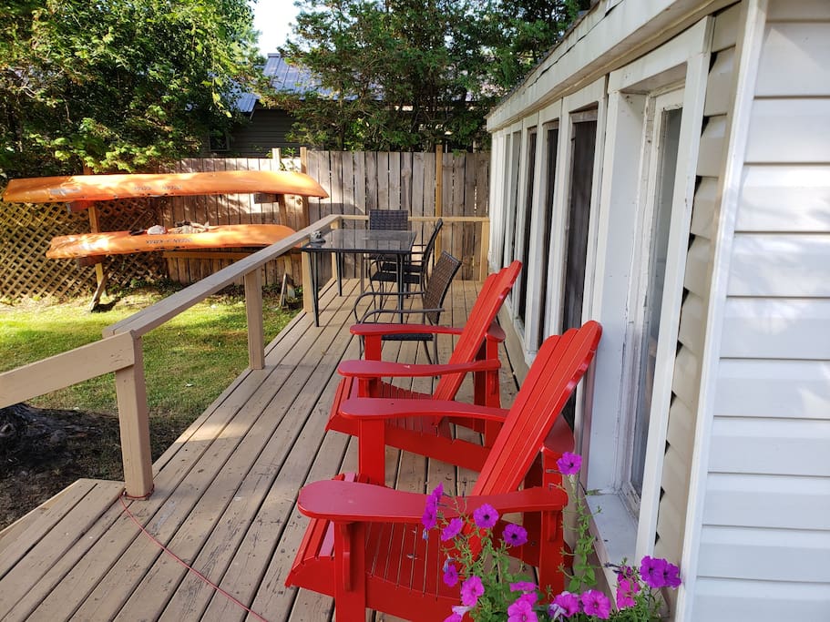 Deck and kayaks