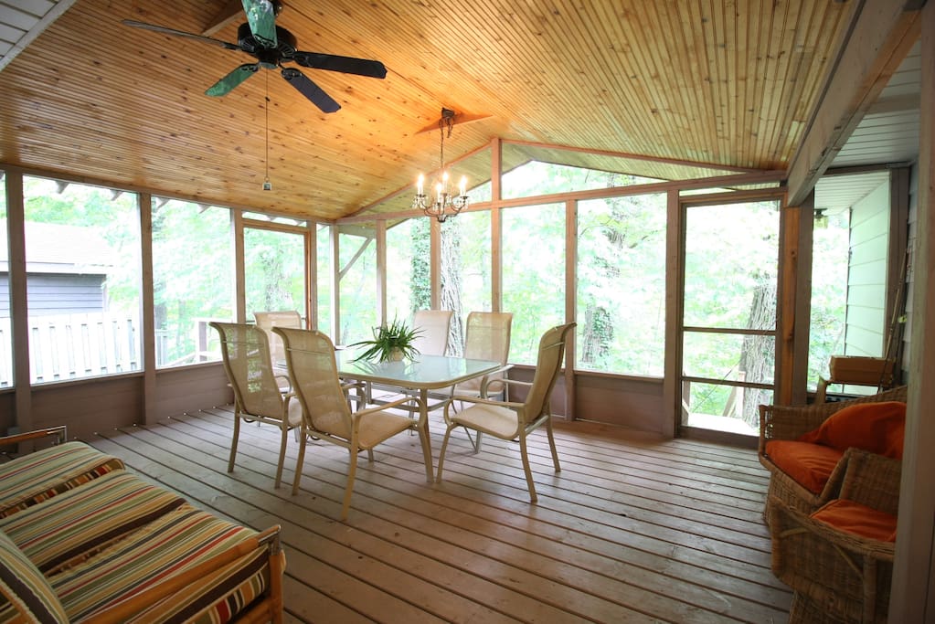 Screen Porch with River Views