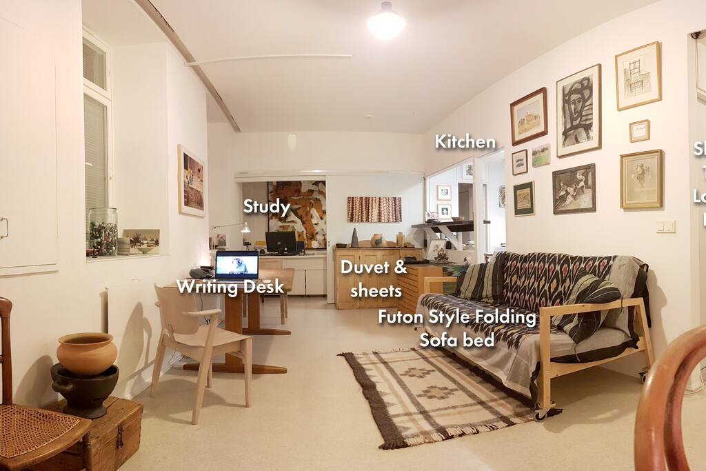 Main room with lables
