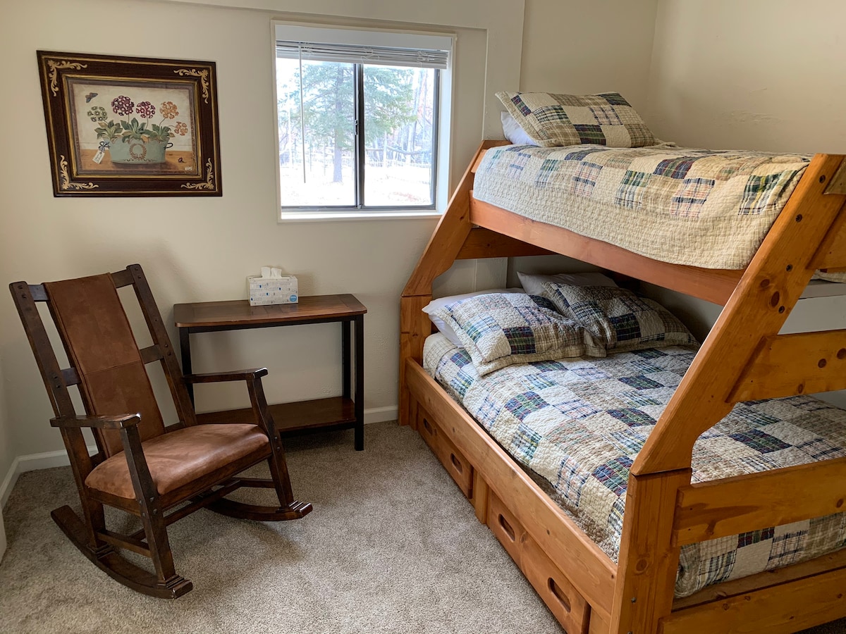 Siempre hay espacio para toda la familia en la casa de huéspedes.