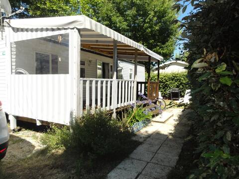 Mobile home "La Réserve" on the shores of Lake Biscarosse