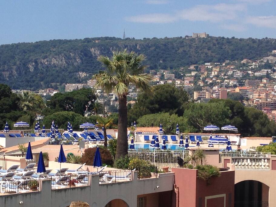 View to the pool