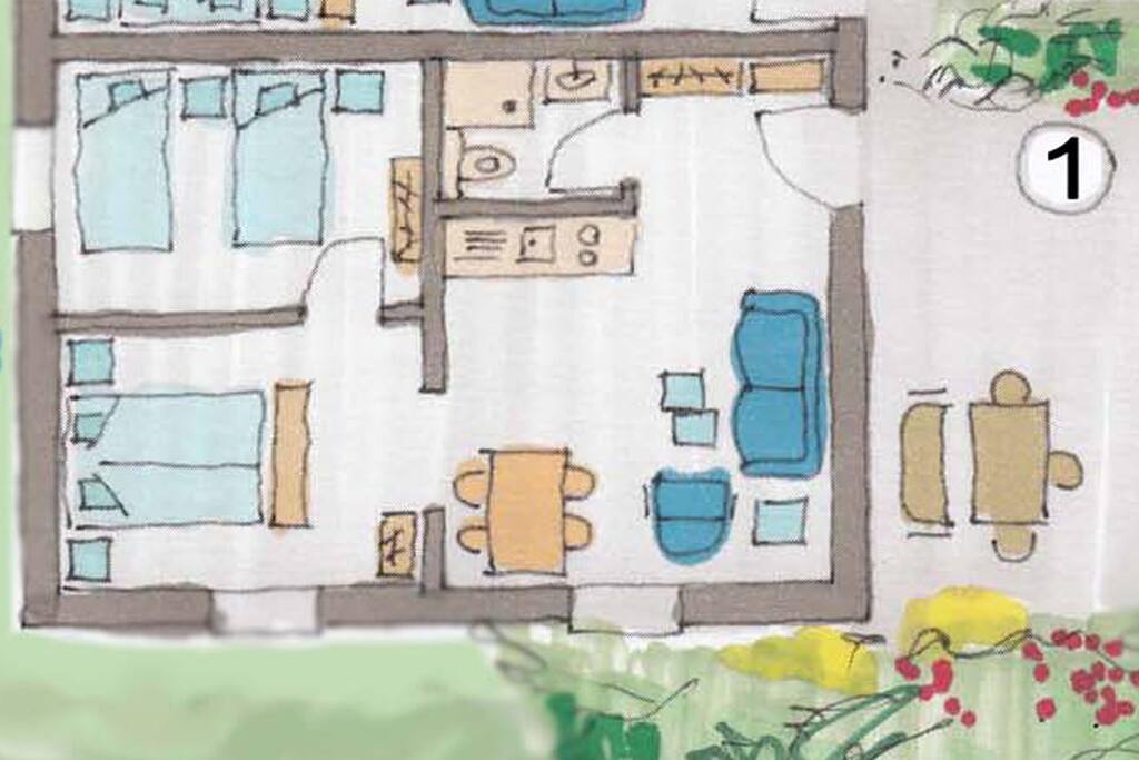 Ferienwohnung für 4 Personen