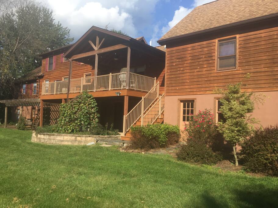 Rear of the house