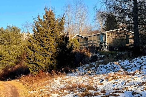 Upstate Foliage Retreat: Views, Fireplace + Sauna