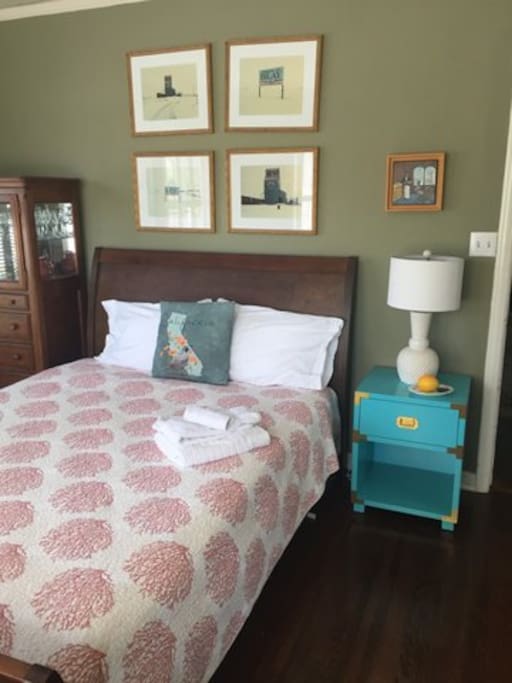 Bedroom One: Queen-size bed