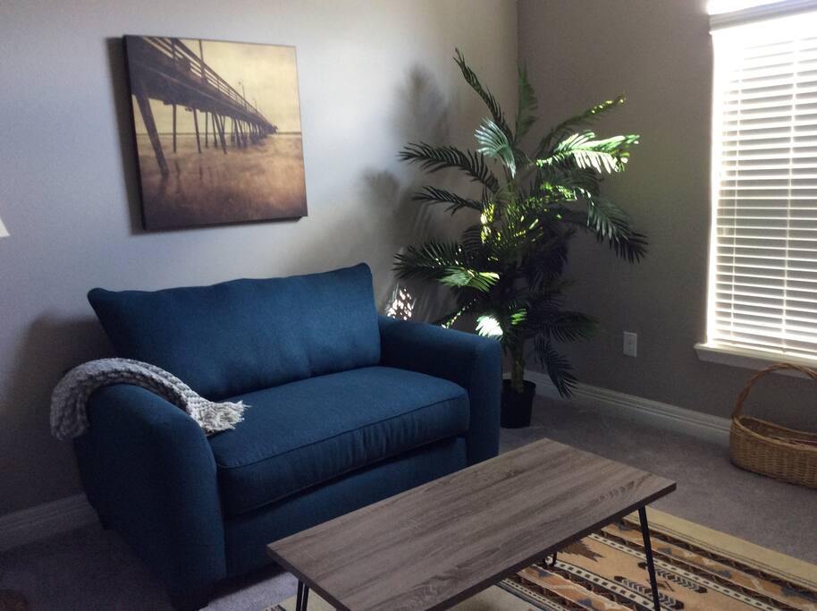 Full private living area!