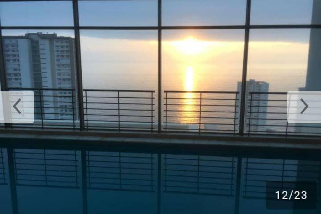 vista piscina temperada