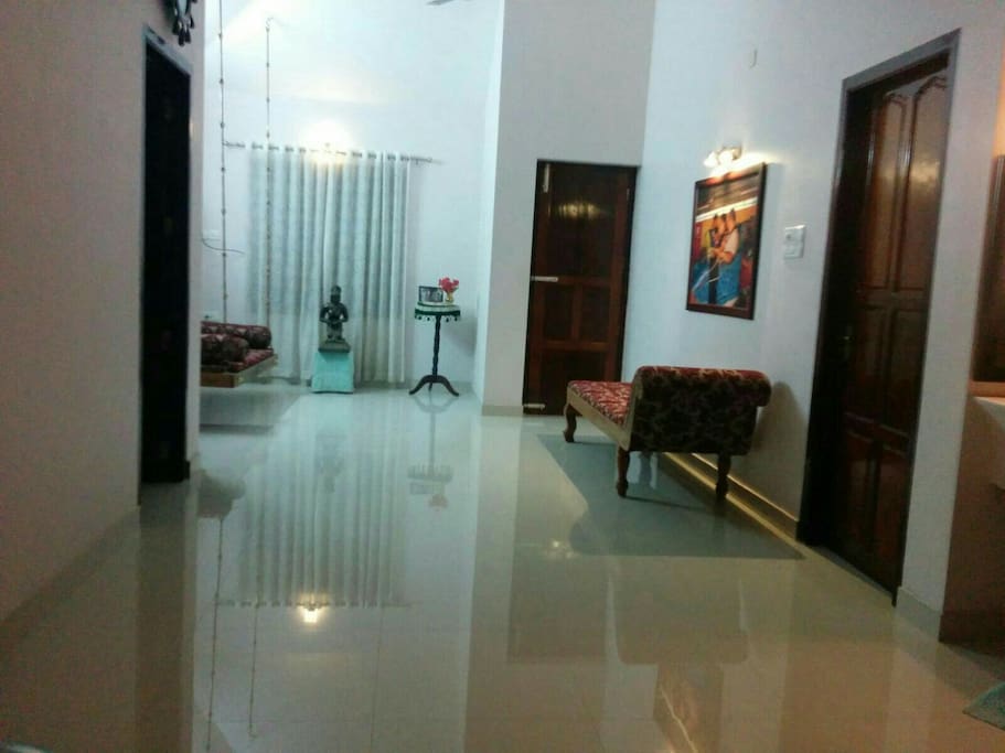 Living room on first floor exclusively for guests