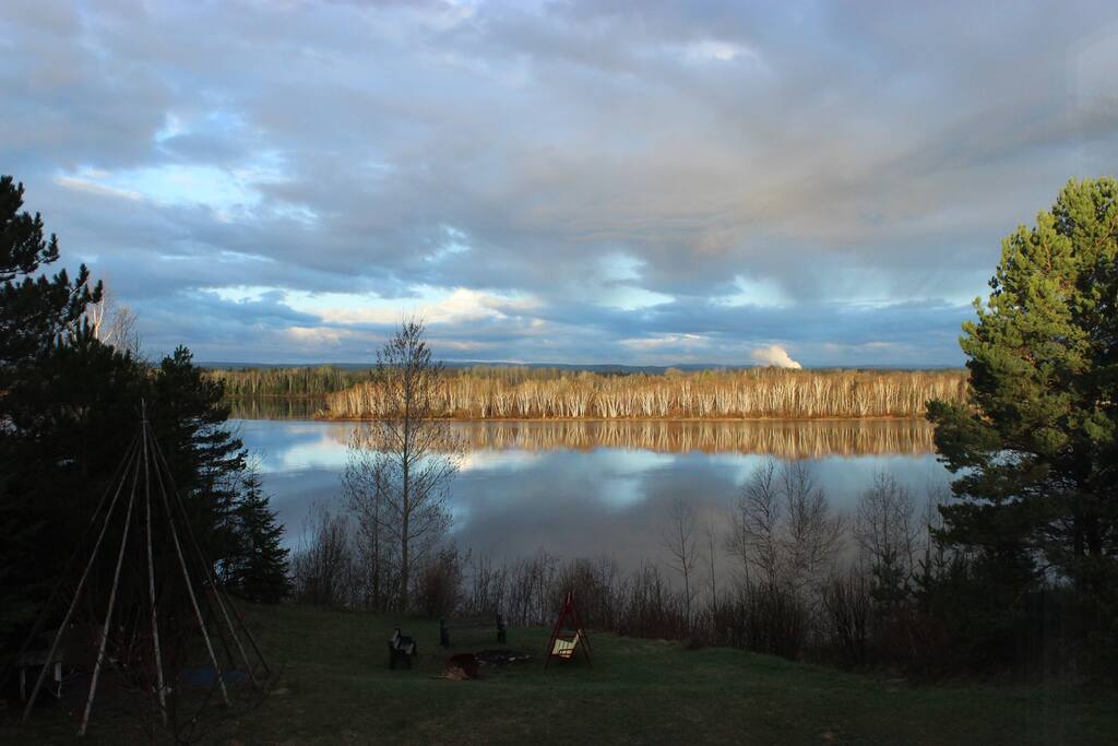 Paysage devant la maison