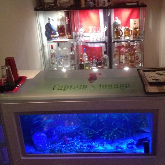 There is a own bar in the appartment!